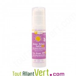 Cr�me solaire Indice 50, peau tr�s sensible et enfants, 100% min�rale, tube 100ml