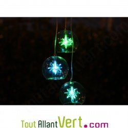 Suspension solaire lampes multicouleur pour jardin