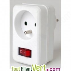 Prise coupe veille avec interrupteur �conomie d\'�lectricit�