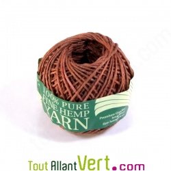Ficelle marron 1mm, 60m, chanvre naturel