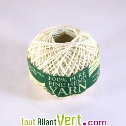 Ficelle blanc 1mm, 60m, chanvre naturel