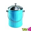 Poubelle � compost bleu anti-odeur pour cuisine, 4 litres