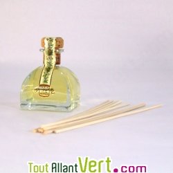 Diffuseur de parfum d\'ambiance bio et baton en rotin, 100ml