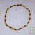 Collier adulte ambre feuille multicolore de la Mer Baltique
