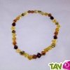 Collier ambre adulte multicolore