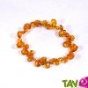 Bracelet ambre unicolore de la Mer Baltique pour adulte