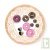 Plat � tarte bois avec motif dentelle pour g�teau et pr�sentation