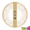 Plat � tarte bois avec motif dentelle pour g�teau et pr�sentation