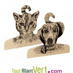 Cintre en carton d�coratif chien ou chat
