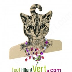 Cintre en carton d�coratif chien ou chat