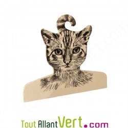 Cintre en carton d�coratif chat
