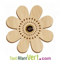 D�cor pour oeilleton de porte en bois motif animaux