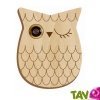 D�cor pour oeilleton de porte en bois motif animaux
