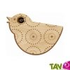 D�cor pour oeilleton de porte en bois motif animaux