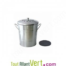 Poubelle de table � compost anti-odeurs pour cuisine, 5 litres