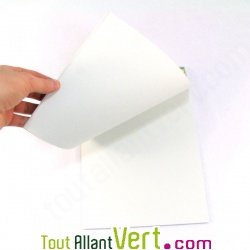 Bloc papier blanc recycl� 30 feuilles A4 130g/m2