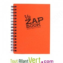 Bloc spirale uni recycl� Demi ZapBook