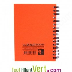 Bloc spirale uni recycl� Demi ZapBook