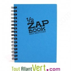 Bloc spirale uni recycl� Demi ZapBook
