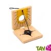 Cadran solaire et boussole en bois