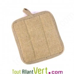 Manique cuisine chanvre bio, 18x19cm