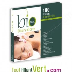 Coffret Cadeau BioBox Forfait Bien �tre Bio pour 1 personne parmi 180 forfaits bio