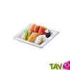 Assiette carr�e Canne � sucre, 16cm, lot de 50