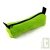 Trousse ronde vert en chanvre biologique, 21x7 cm