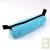 Trousse ronde turquoise en chanvre biologique, 21x7 cm
