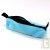 Trousse ronde turquoise en chanvre biologique, 21x7 cm