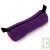 Trousse ronde mauve en chanvre biologique, 21x7 cm