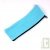Trousse plate turquoise en chanvre biologique, 21x6,5 cm