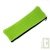 Trousse plate verte en chanvre biologique, 21x6,5 cm