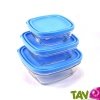 Plat de conservation en verre avec couvercle