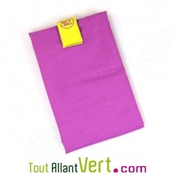 Sac r�utilisable et lavable pour emballer et emporter son sandwich, mauve