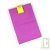Sac r�utilisable et lavable pour emballer et emporter son sandwich, mauve