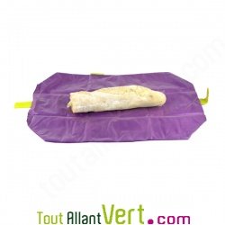 Sac r�utilisable et lavable pour emballer et emporter son sandwich, mauve