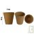 Pots biod�gradables semis et boutures pour planter sans d�poter, 8x8cm ronds en lot de 30