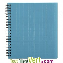Agenda semainier recycl� 2012 15x17cm Turquoise Polypro