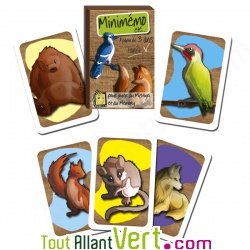 Jeu de cartes Minimemo Animaux de la For�t, d�s 3 ans