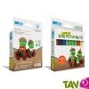 Pate � modeler en batons 10 couleurs 100% Cire d'Abeille