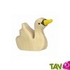 Cygne en bois blanc, petit 4,5 cm, Holztiger