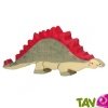 St�gosaure en bois, dinosaure � piques, 17,5 cm