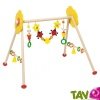 Portique d'activit�s coccinelle en bois pour b�b� r�glable en hauteur