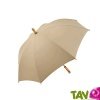 Parapluie plastique recycl�, manche en bambou et bois