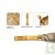 Parapluie plastique recycl�, manche en bambou et bois