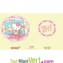 Gourde Hello Kitty à vélo de SIGG sans BPA 0.6 litre Gourde Hello Kitty à vélo de SIGG sans BPA 0.6 litre