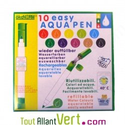 Boite de 10 feutres rechargeables � l\'eau