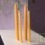 Bougies 100% cire d'abeille, fine 14mm x 20cm
