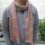 Echarpe longue tricot�e chin�e en chanvre, 210 cm